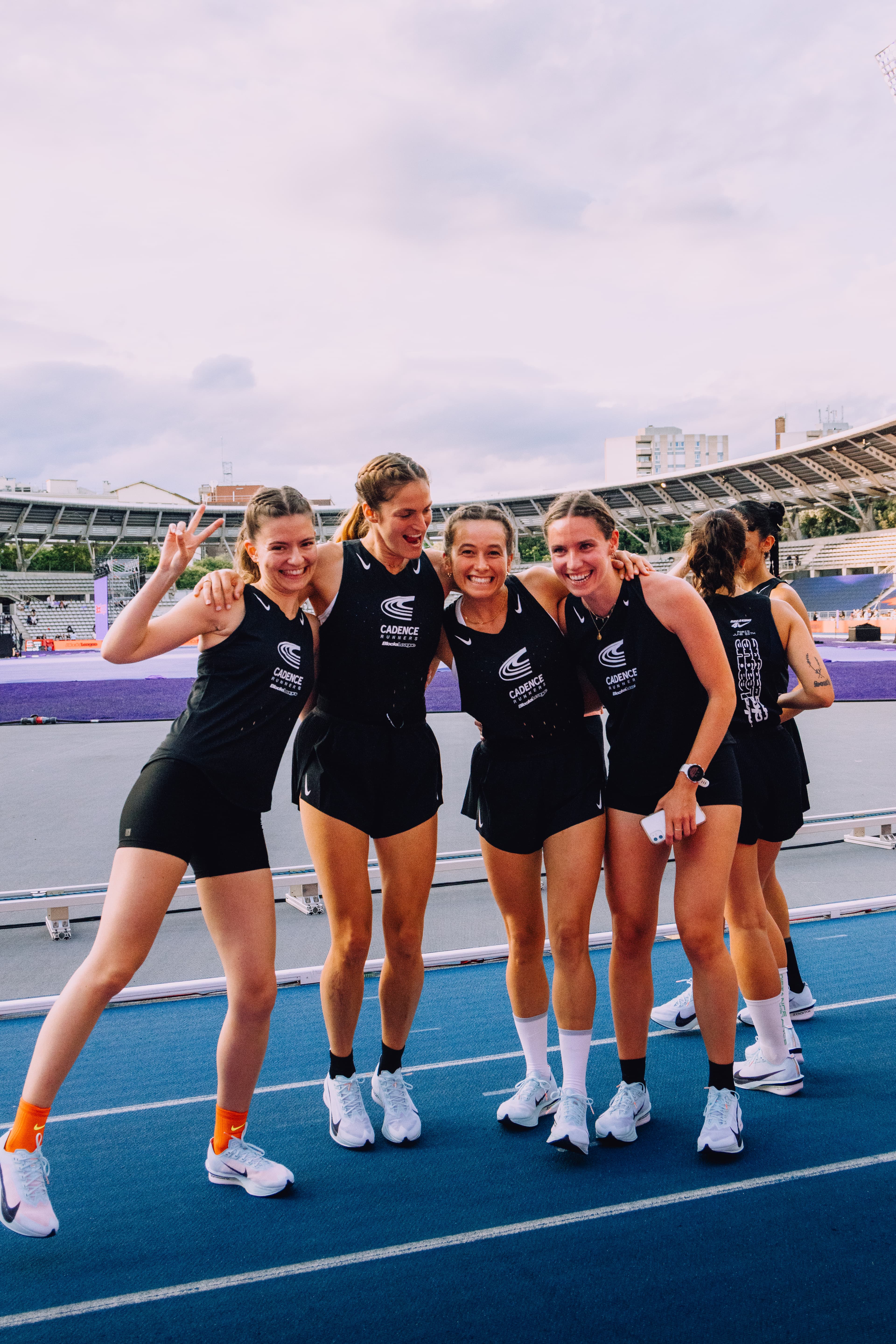 Équipe Cadence Runners sur la piste